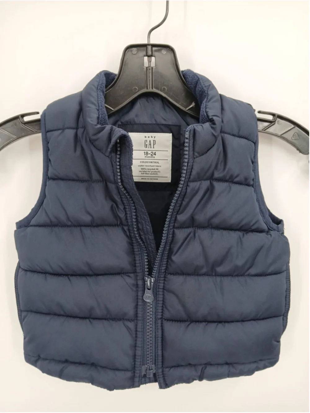 Baby Gap Puffer Navy Vest Cold Control Unisex Size 18 To 24 Months